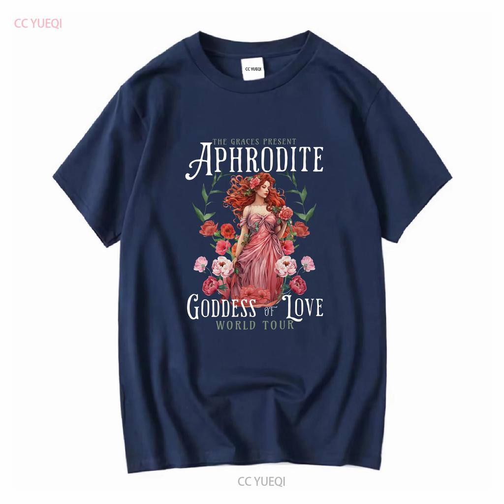 Aphrodite Griechische Göttin T-Shirt Vintage Band Mythologie Ballett Core Göttlich Weiblich Mermaidcore Athene Persephone Hades Götter