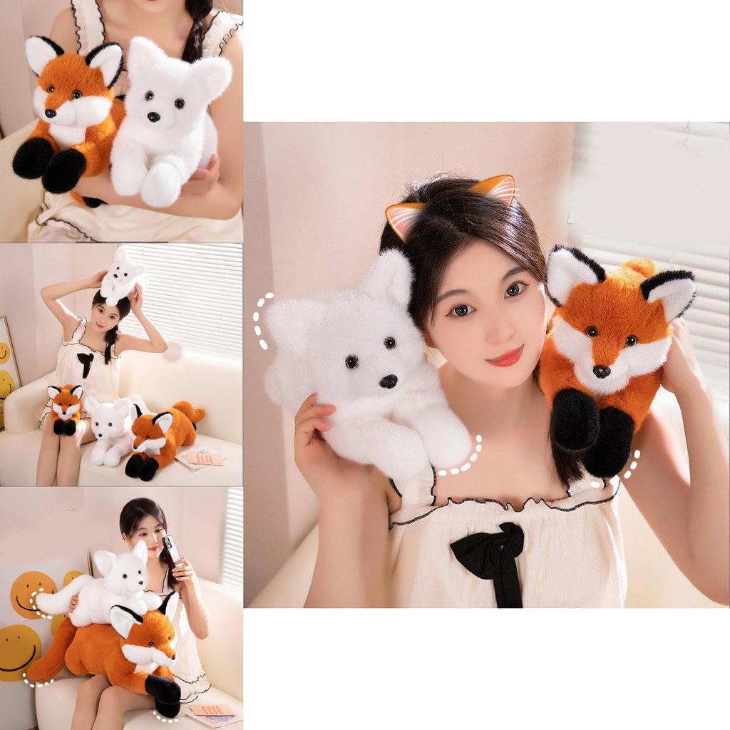 Adorable Fox Plush Pillow For Sofa And Bed Decorative Cushion Soft Stuffed Toy