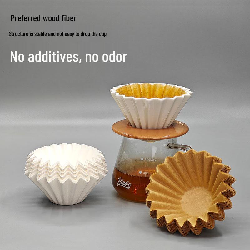 Bowl-Shaped Drip Coffee Filter for Hand-Pour American Coffee Maker