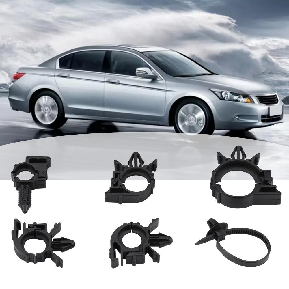 54pcs 6 Sizes Assorted Car Wiring Harness Wire Routing Clip Convoluted Conduit Clip