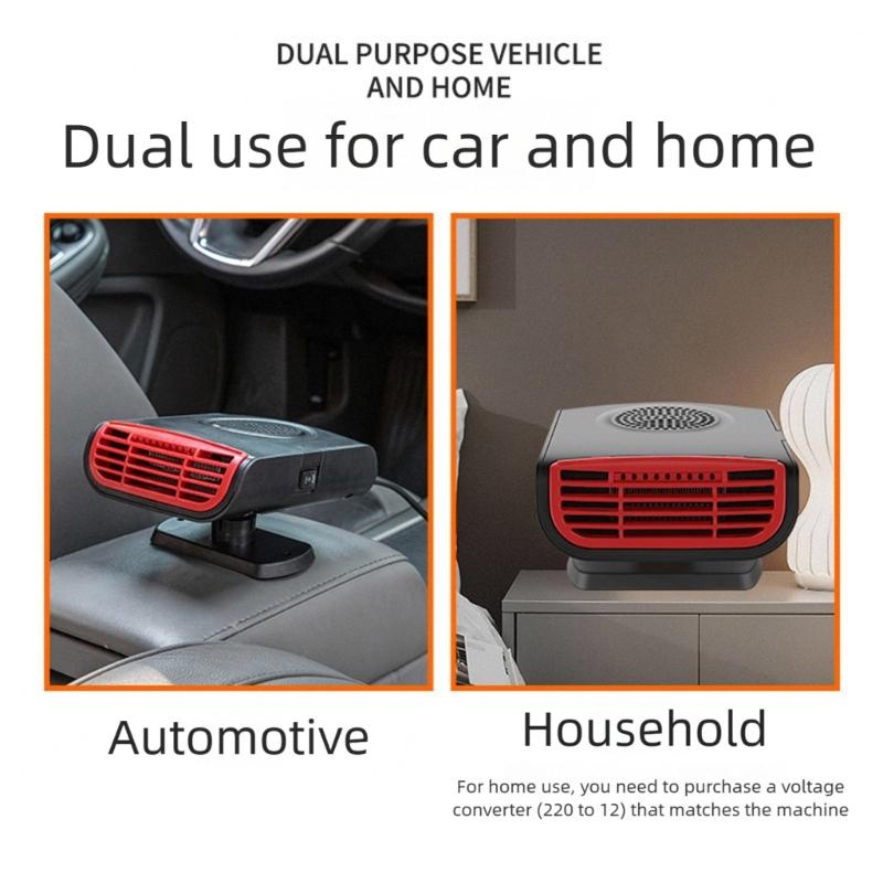 Vehicle Heating Cooling Fan Windshield Defogger Demister Defroster Car Heater Self Adhesive Electric Heater Cooling Fan
