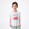 Girls' Cartoon Print Short Sleeve Anti-mosquito Pants Set