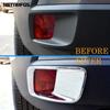 Rear Fog Light Lamp Cover Trim For Peugeot 3008 GT 2017-   Chrome Foglight Frame Protector Accessories Car Styling