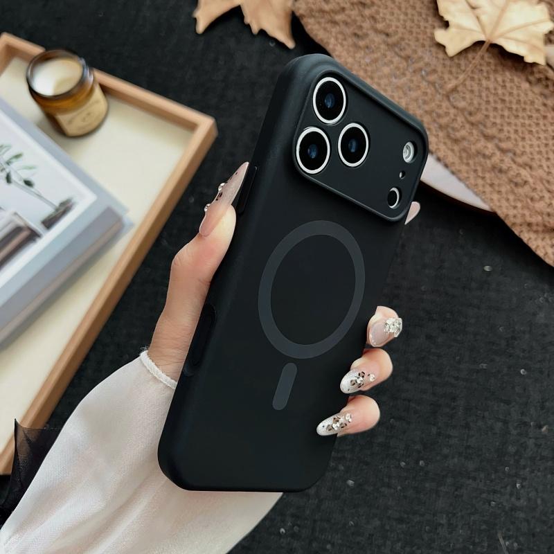 Luxury  Liquid Silicone For Magsafe Case For iPhone 17 Air 16 15 14 13 12 Pro Max Wireless Charging Soft Bumper Cover