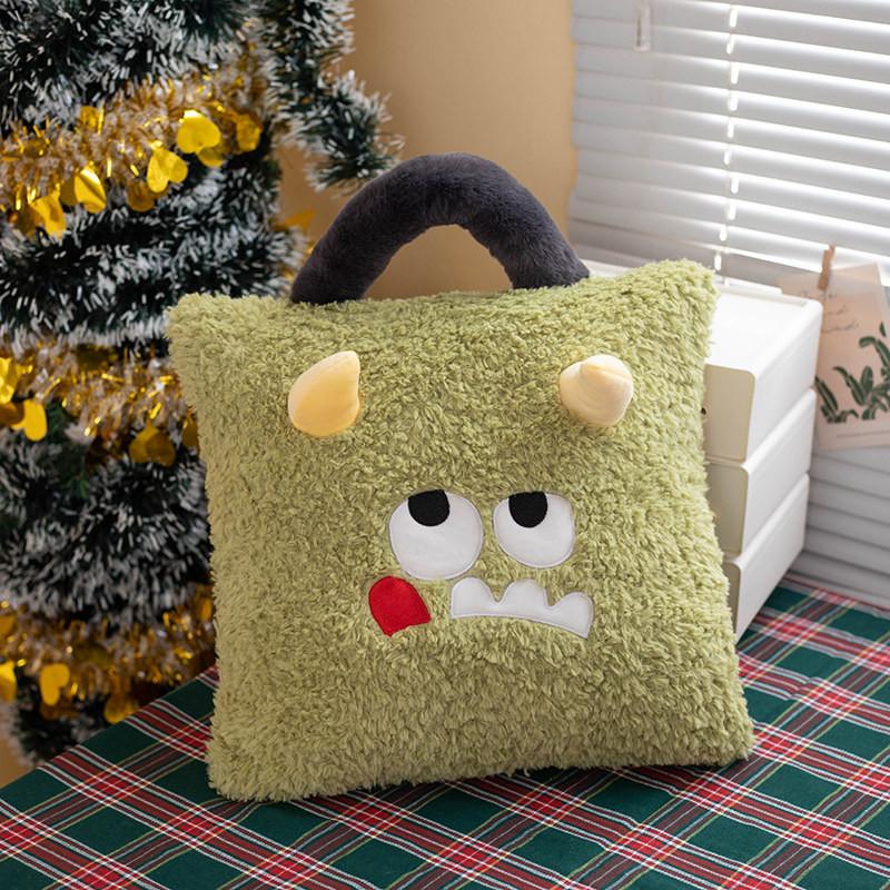 Plush Themed Christmas Toy Fluffy Cushion Cover Soft Pp Cotton Bedroom Doll