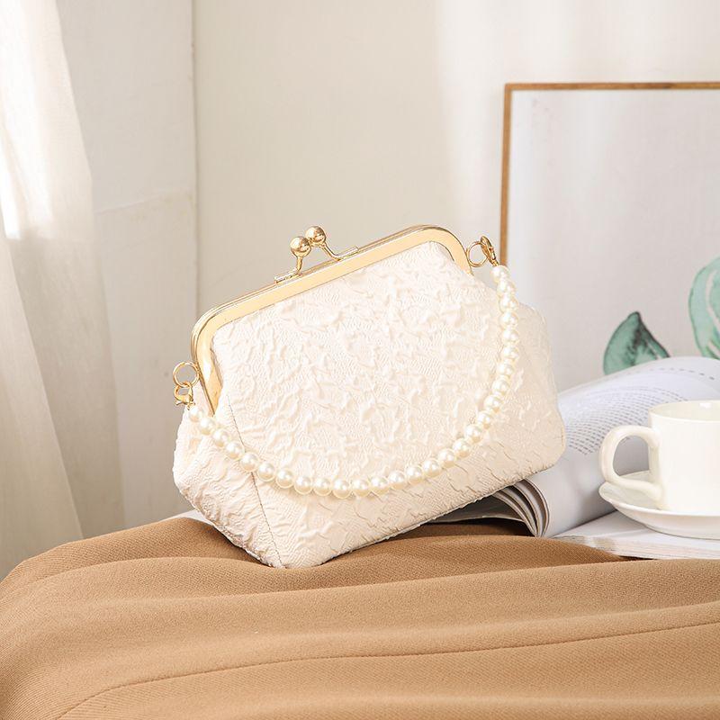 Pearl bag summer portable shell bag mini new Chinese style bag chain bag 2026 beaded messenger women's bag