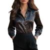 New Spring and Summer Printed Zebra Print Spring and Autumn Casual Loose Shirts Women's Button Tops