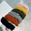 Mode Elegant Stricken Knoten Weites Haarband Stirnband Haarschmuck für Frauen Mädchen
