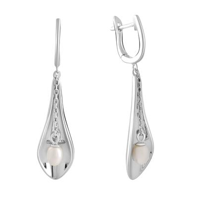 Pendientes de plata con perlas naturales (2128496)