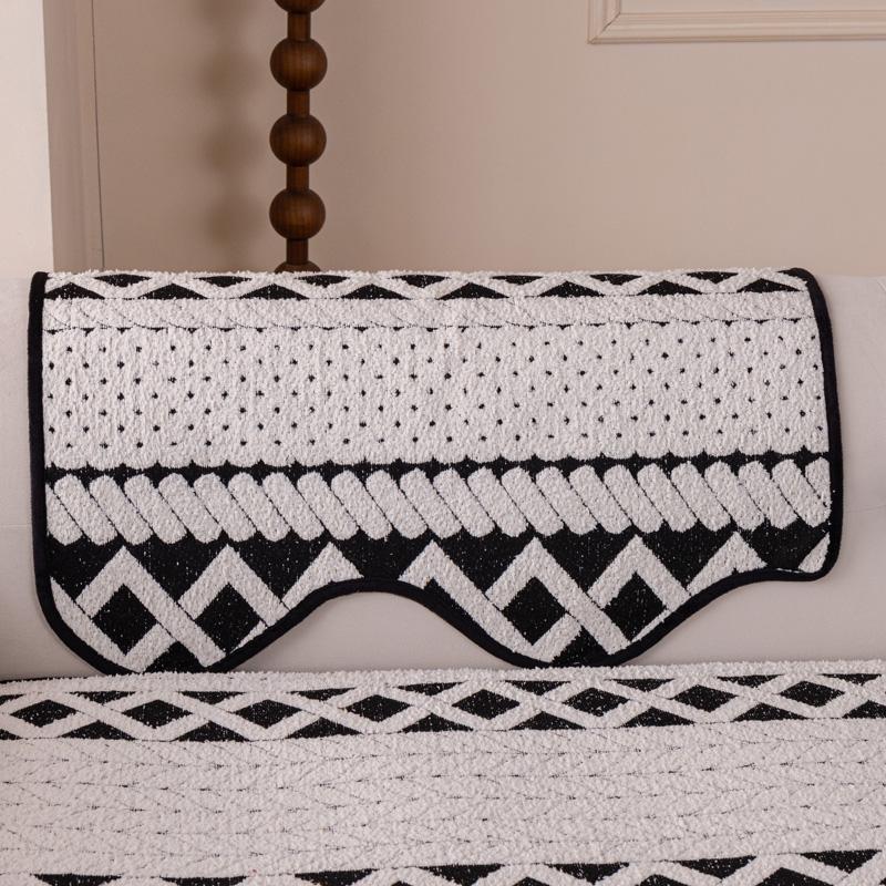 New Alien Sofa Cushion Snow Neil Winter Thick Anti Slip Cushion Straight Line Sofa Cover Cloth
