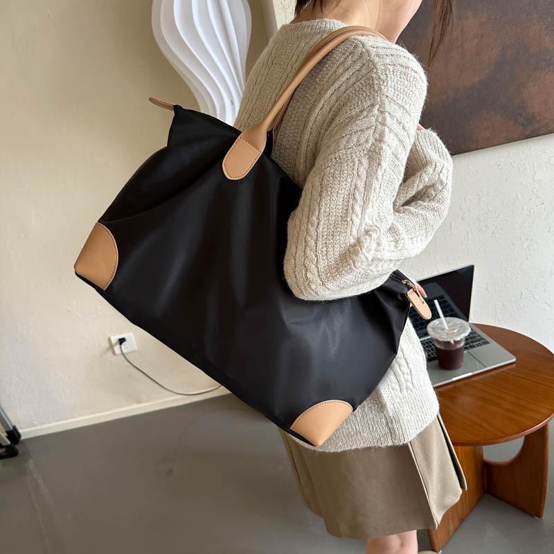 Bolso Tote Casual de Moda de Tela Oxford - Gran Capacidad, Bolso Versátil de Un Solo Hombro para Principios de Otoño