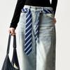 Korean Striped Tie Printed Shirt Tie Decoration Clothing Decoration JK Uniform Necktie  Students