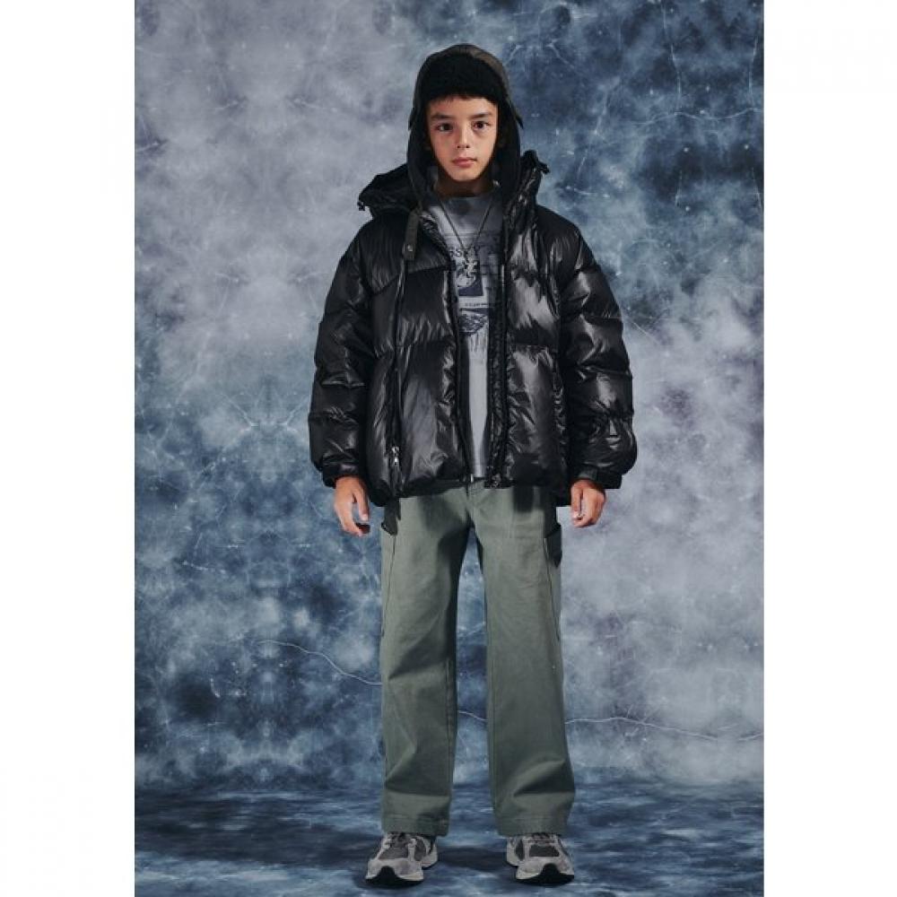 Bluetail Men Black Hooded Down Jumper Azh3jp01bk