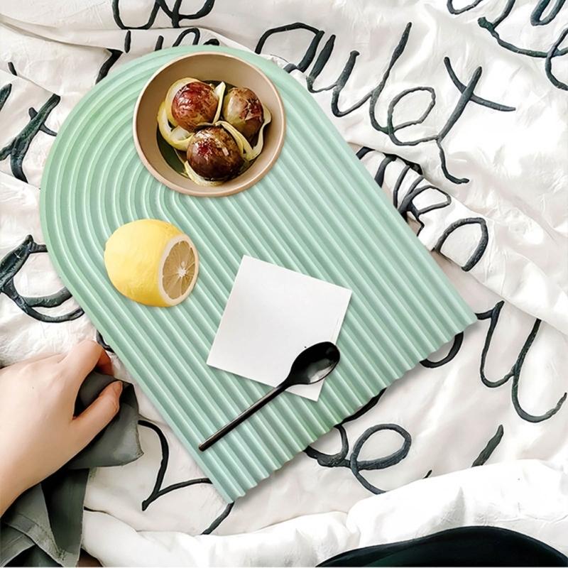 Striped Coaster Silicone Molds for Resin Casting Arch Door Coaster Tray Molds Epoxy Casting DIY Craft Cup Mat Resin Mold