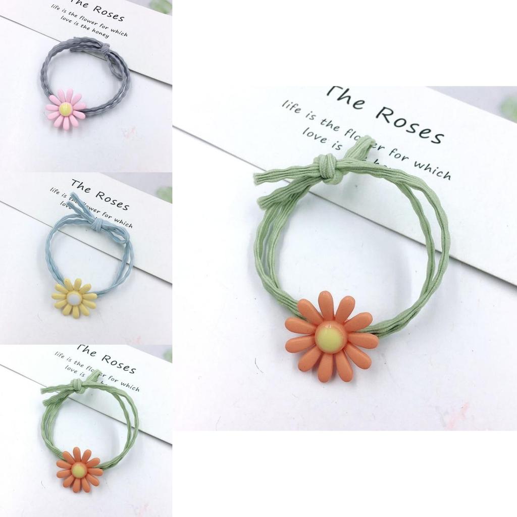 Stylish Ins Women Daisy Hair Rope Featuring Korean Rubber Band And High-elastic Design