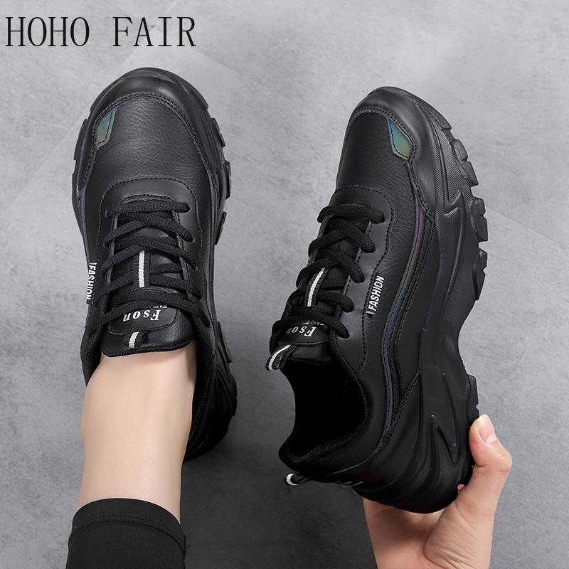 Autumn and Winter Women's Dad Shoes Sports Shoes Fashion Casual Shoes Large Size Thick Sole Height Increase Women's Shoes
