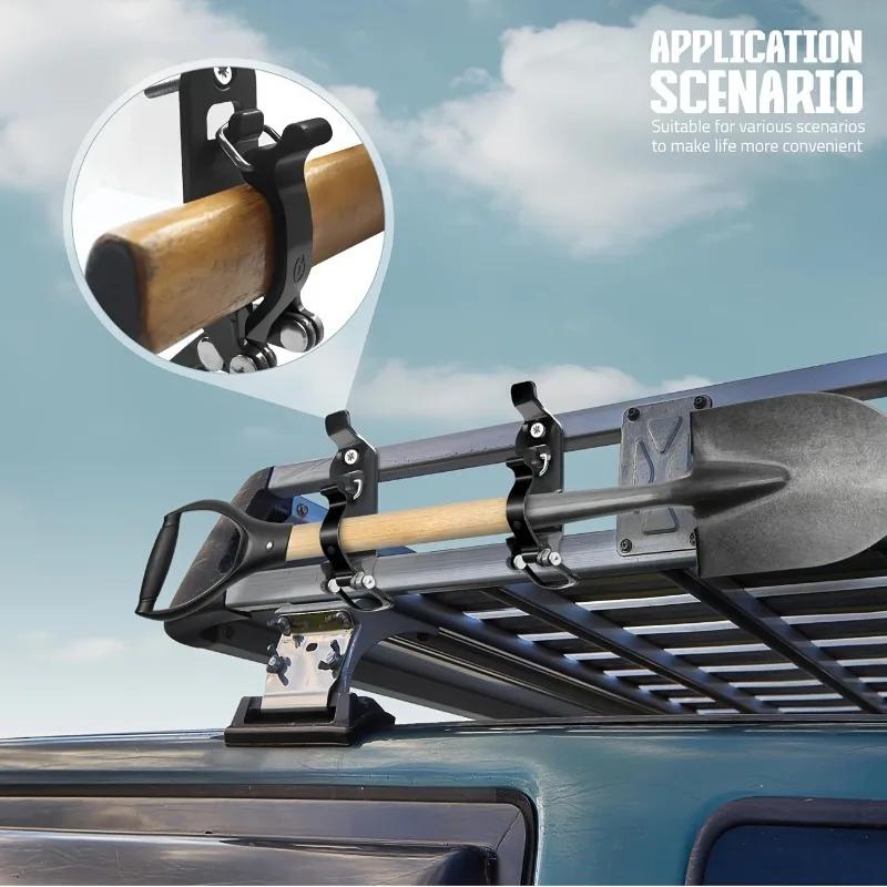 2PCS Kit for Roof Rack Shovels Wall Mountable Quick Release Mounting