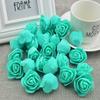 50pcs Artificial Flowers PE Foam Roses Head Bear Handmade Wedding Home Garden Holiday Party Decor Scrapbook Gifts Box Diy Wreath