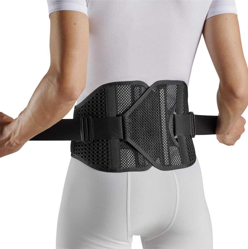 Official McDavid Double Gear Back a wide waist support corset favored by Tokyo Yakult Swallows player Tetsuto Compression and lightweight mesh easy