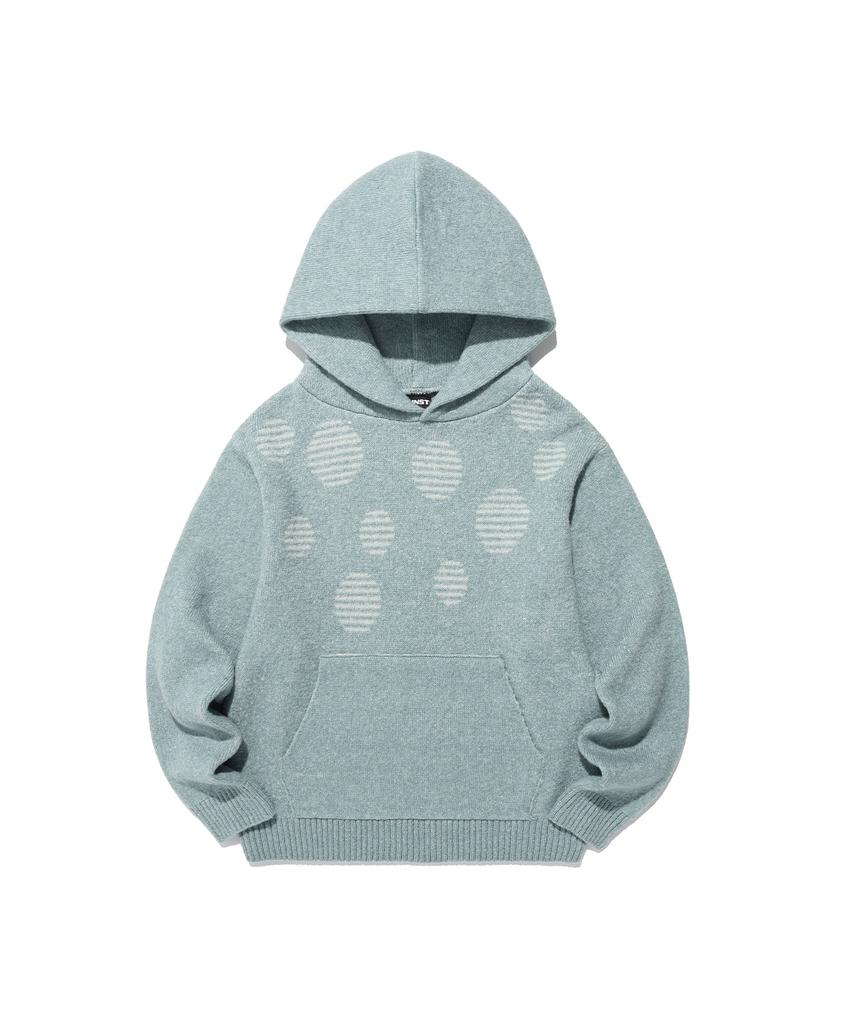 ISTKUNST Dot Knit Hoodie_Mint(Ik2Ffmk640A)