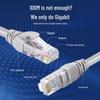 1-meter Cat 6 Gigabit Ethernet-kabel med krystallhode, 8-kjerners tvunnet par nettverksjumper.