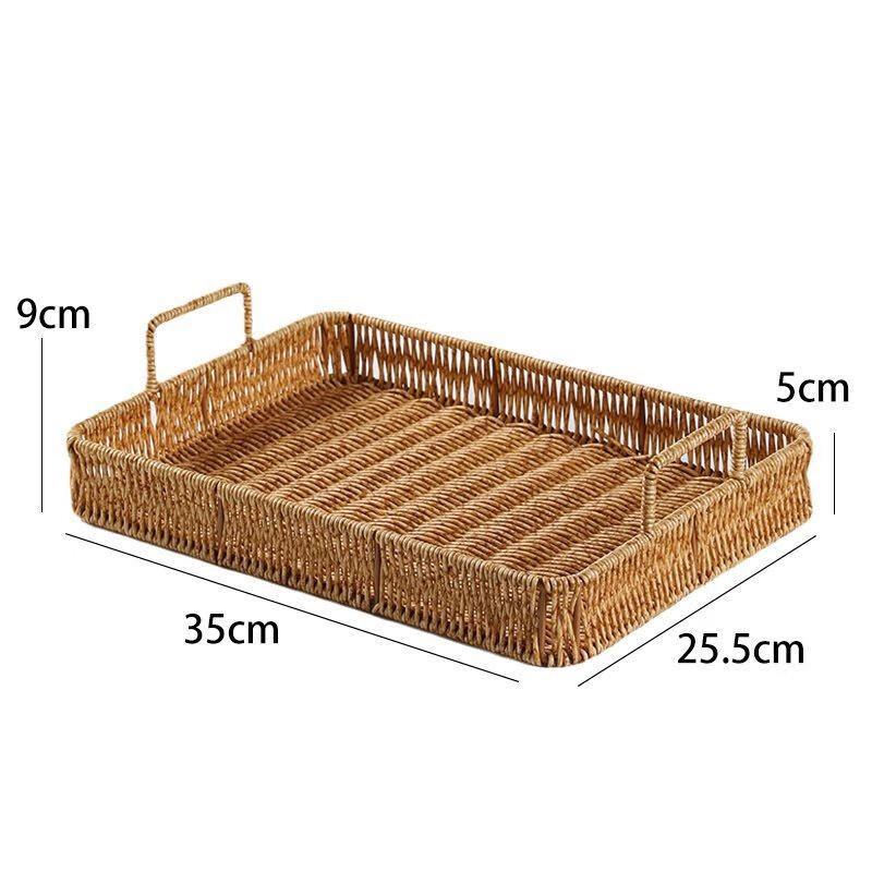 

European Style Rattan Woven Serving Tray Medium