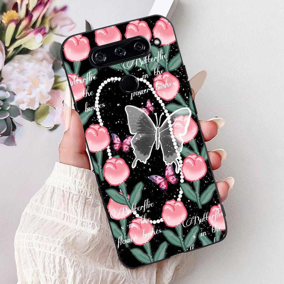 Funda For LG V40 ThinQ Case Cover Silicone Luxury Fashion Cute Cat Cool Shockproof Bumper Casing For LG V405 LM-V405 LM-V409N