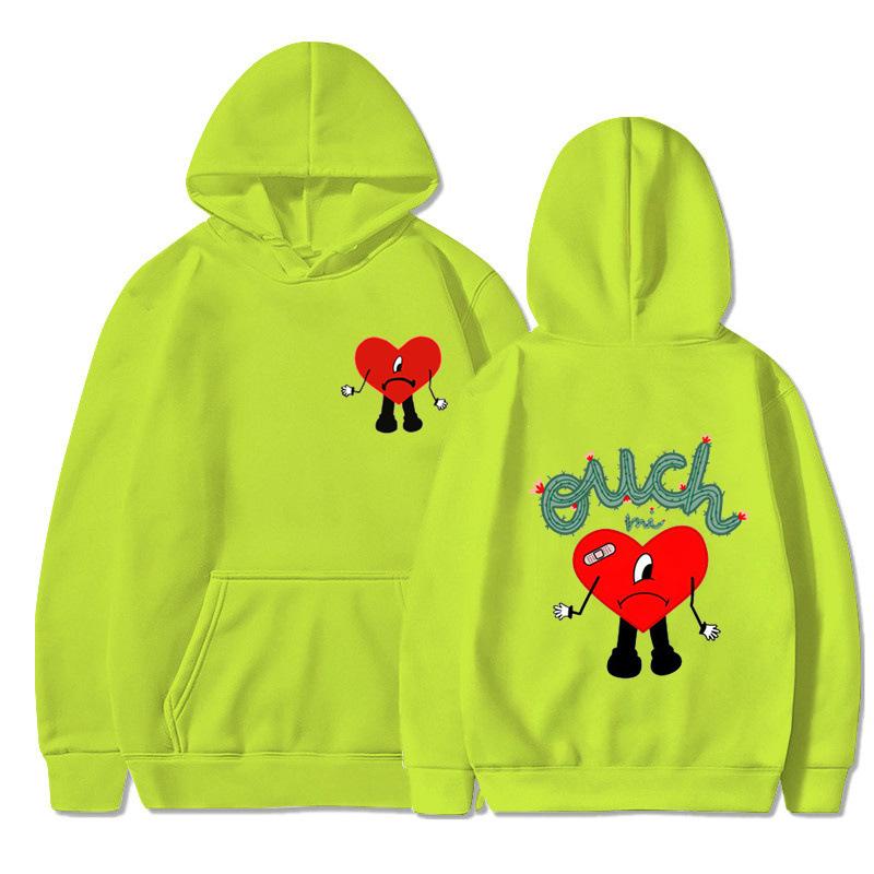 2025 new product un verano sin ti bad bunny anime fashion men's casual hooded sweater