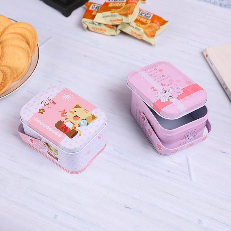 Cute Cartoon Metal Storage Box For Kids Birthday Party Gift And Decoration Home