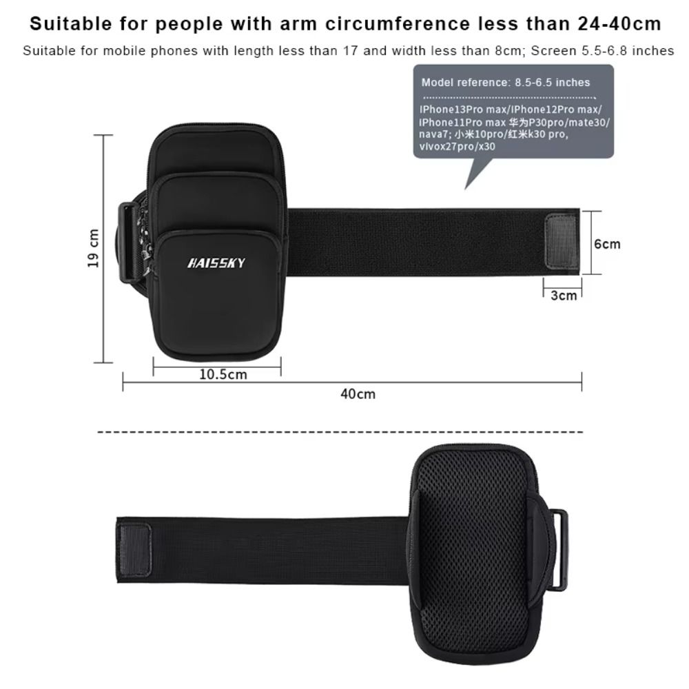 Large Capacity Arm Band Pouch Phone Holder Mobile Phone Arm Bag Running Phone Bags  Smart Phones