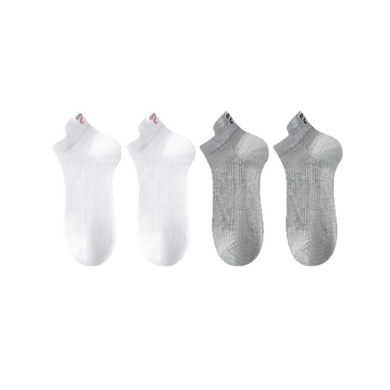 Female Summer Thin New Style Bowtie Breathable Deodorant Boneless Short Tube Cotton Socks