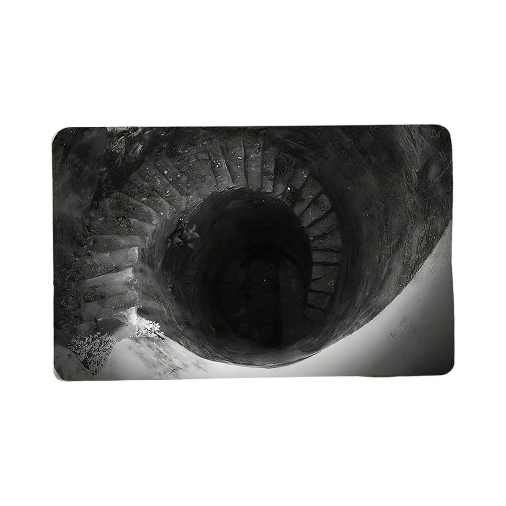 Front Door Mat Indoor Outdoor Entrance, 3D Optical All-Weather Doormat, Optical Rug Ground Crack Rug 3D Rugs, Easy Clean Patio Porch