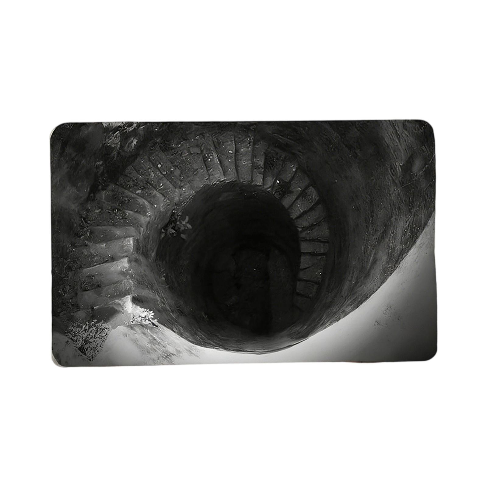 

Front Door Mat Indoor Outdoor Entrance, 3D Optical All-Weather Doormat, Optical Rug Ground Crack Rug 3D Rugs, Easy Clean Patio Porch One Size