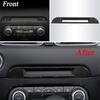 Carbon Fiber Look Center Console Seat Heater Cover Trim For Mazda CX-5 2017-2023