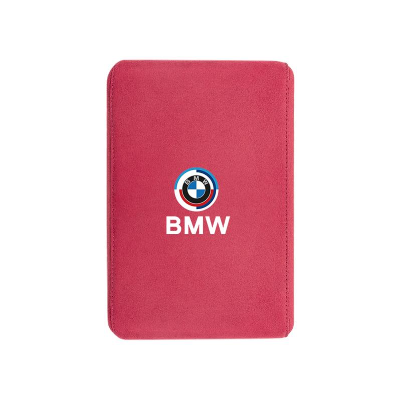 T12BMW Car Armrest Mats Suede Memory Foam Thickening Arm Rest Cushion For X3 E90 E46 X1 X2 F30 F10 E91 E28 X4 E60 E39 X5 X6 E30 E87