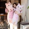 Non-Toxic New Pink Japanese Sakura Cat Flying Wings Bat Plush Toy Stuffed Long Cats Bats Plushies For Birthday Gift