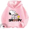 Kawaii Printed Hooded Sweatshirt Autumn Winter Casual Trendy Cartoon Kids Shirt Snoopy Children