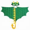 Dinosaur Cape Shiny Costume with Mask Sparkling for Halloween, Kids