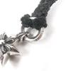 Great CHROME HEARTS Necklace Tiny Leather Blade Scroll Boro Chip Star Used