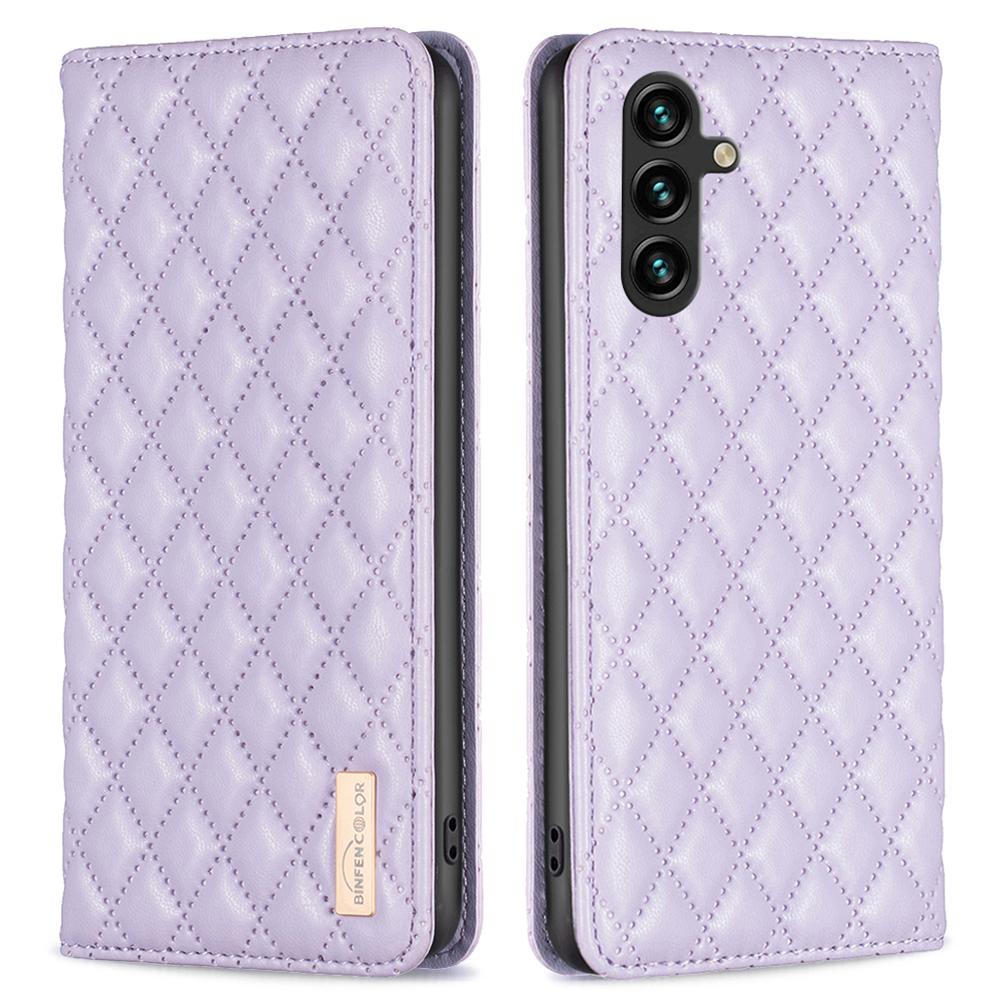 BINFEN COLOR For Samsung Galaxy A15 4G Case BF Style-16 Card Holder Leather Phone Cover