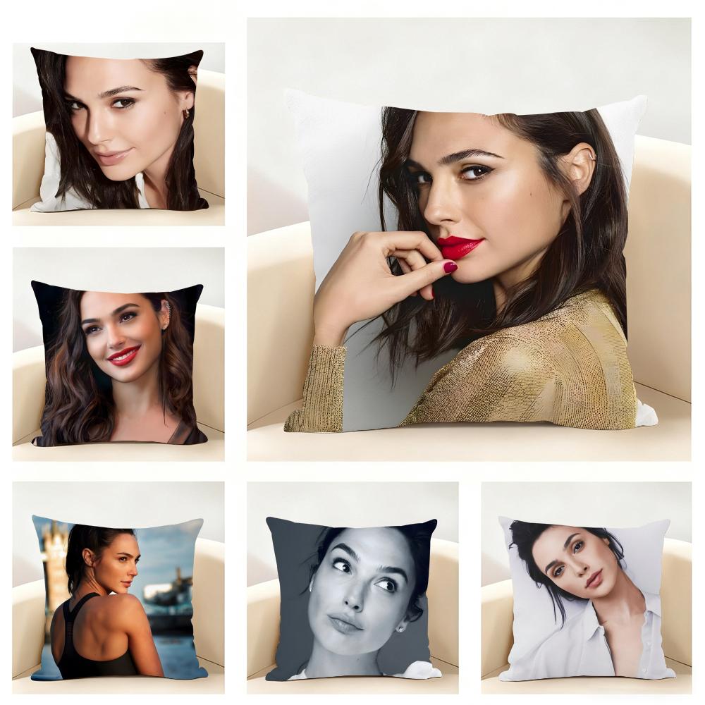GGal Gadot Cushion Cover Linen Pillowcase Soft for Sofa Bed Home Room Decor