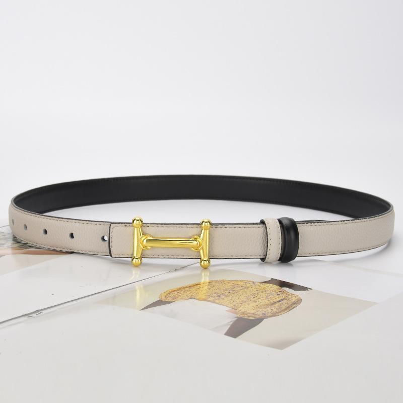 New Women's H-buckle Belt Fashionable with Jeans Suit Decoration for Women's Simple and Versatile Women's Belt