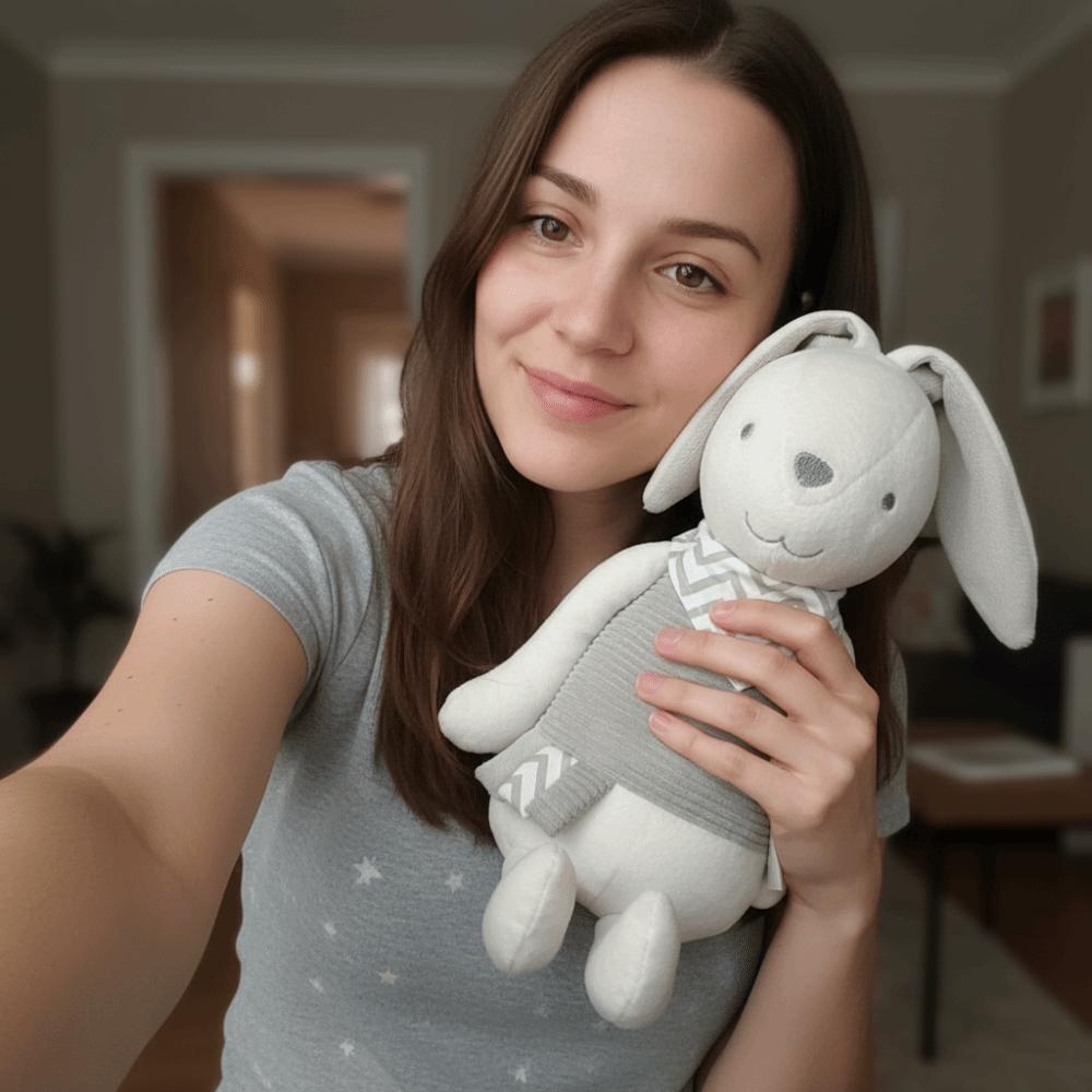 Soft Plush Rabbit Doll Baby Soft Long-Eared Rabbit Bed Doll Plush Toy  Kids Birthday Gift