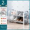 Stainless Steel Multi-layer Shoe Rack for Home or Dorm - Dustproof Storage Cabinet