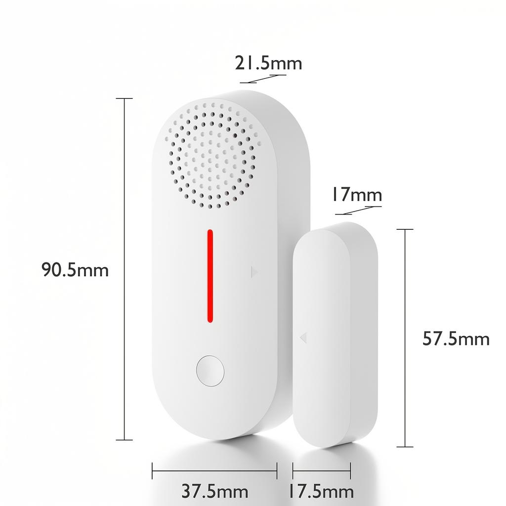Smart WiFi Door And Window Alarm Sensor, Realtime Smart Door Sensor Sound Alarm, Pool Alarm For Kids Safety, Detector Security Alarm