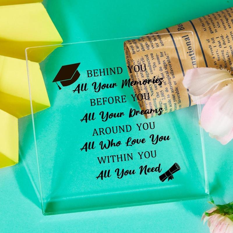 Inspirational Desk Ornamen, Graduation Cap Design, Contemporary Style - Graduation Gifts for Men & Women - Funny Grad Party Sign Decor Without Elec