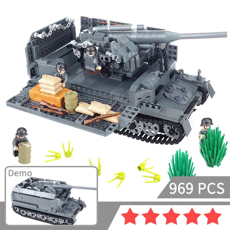Panzerwelt Blitzkrieg Pz.Sfl. IVc Baustein WW2 Militärfiguren Waffen Zerstörer Panzer Fahrzeug Szene Modell Geschenk Jungen Spielzeug