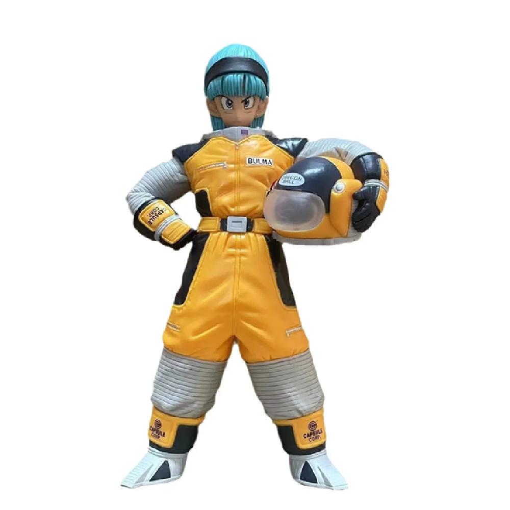 

21.5cm Dragon Ball Bulma Spacesuit Poseable Action Figure Toy Series Christmas Gift Z PVC Round Sensory Durable Compression Elastic Bouncy