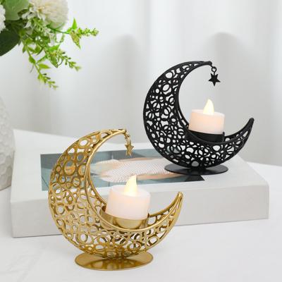 Ramadan Dekoration Mond Leuchter EID Mubarak Dekor Für Home Kerze Halten Ramadan Kareem Islamischen Muslimischen Party Eid Al-Fitr Geschenke