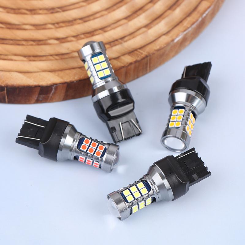 1Pcs T20 LED 7440 7443 Led WY21W W21W Led Bulbs Car LED Bulbs Signal Lamp T20 27SMD 3030 Backup Brake Reverse Parking Lamp Bulbs 7